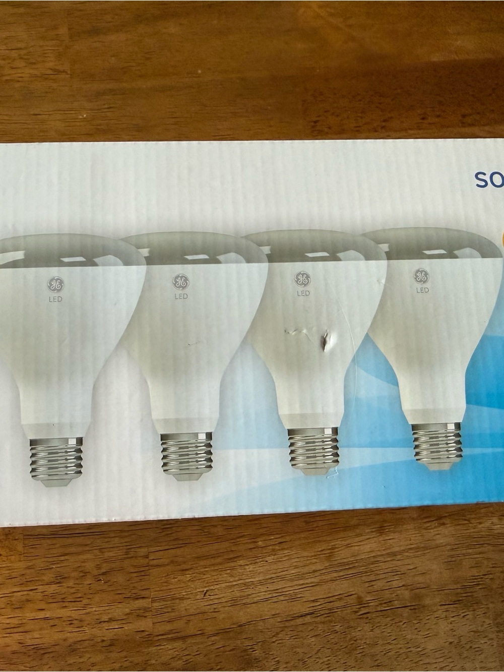 GE LED BR30 Flood Light Bulbs - White (4 Pack)